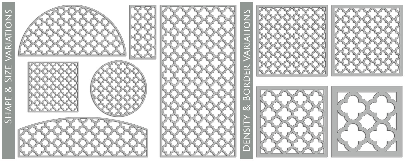 Tableaux Shape, Size, Density, and Border Variations
