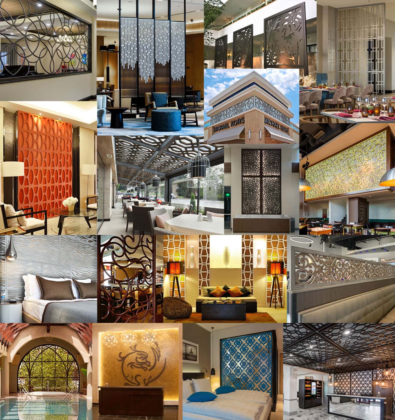 Tableaux Decorative Grilles for Hospitality Design